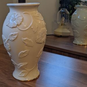 Lenox Morning Glory white vase